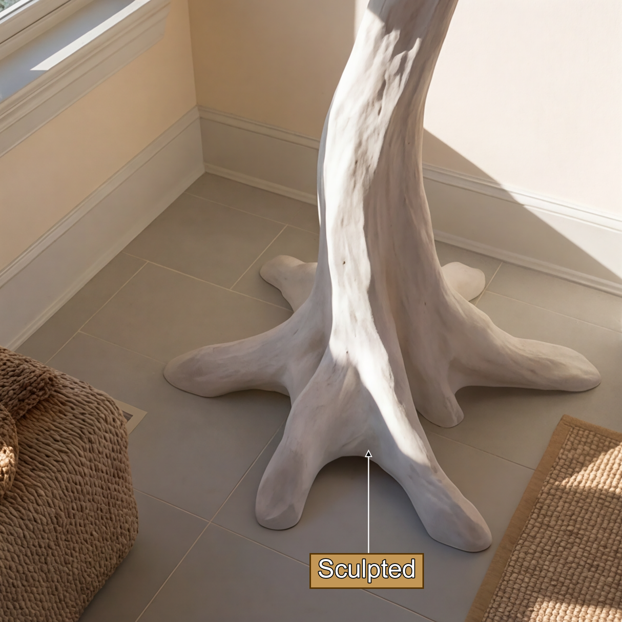 Frosthaven Sculpted Solid Wood Tree Coat Rack - Timberustic Tree Coat Rack