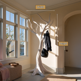 Frosthaven Sculpted Solid Wood Tree Coat Rack - Timberustic Tree Coat Rack