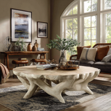 Frostroot Handcrafted Solid Wood Coffee Table - Timberustic Coffee Table