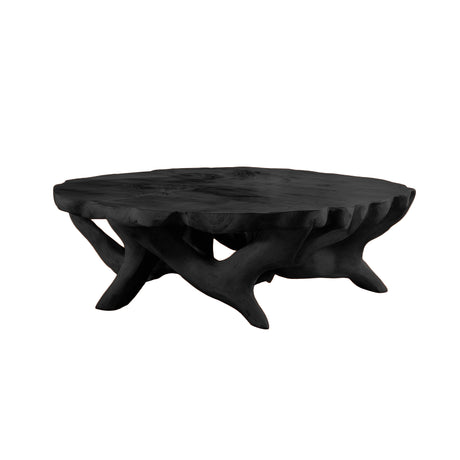 Frostroot Handcrafted Solid Wood Coffee Table Black - Timberustic Coffee Table