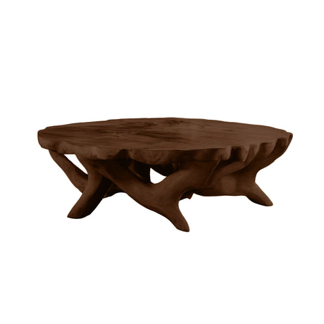 Frostroot Handcrafted Solid Wood Coffee Table Dark Walnut - Timberustic Coffee Table