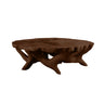 Frostroot Handcrafted Solid Wood Coffee Table Dark Walnut - Timberustic Coffee Table
