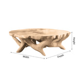 Frostroot Handcrafted Solid Wood Coffee Table - Timberustic Coffee Table