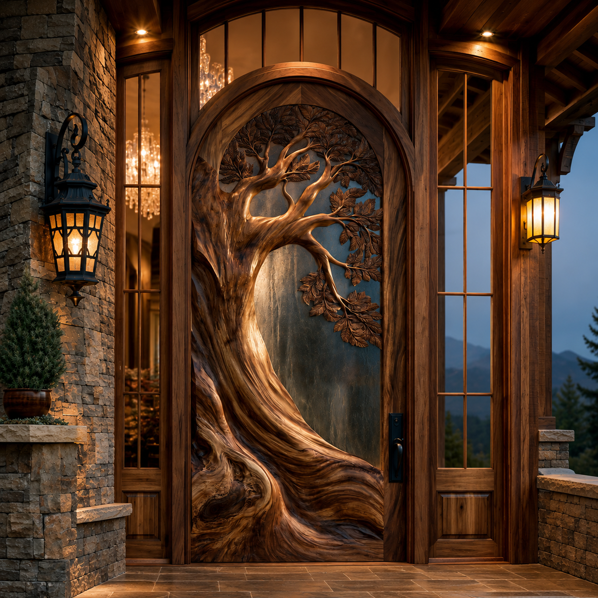 Oakhollow Handcrafted Solid Wood Single Door