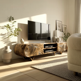 Graincrest Carved Wood Grain TV Cabinet