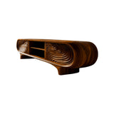 Graincrest Waveflow Carved Wood Grain TV Cabinet