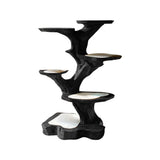 Grovia Sculpted Solid Wood Tree-Inspired Cat Tree Shelf Black - Timberustic Tree-Inspired Cat Tree Shelf