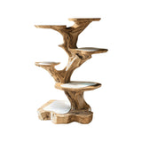 Grovia Sculpted Solid Wood Tree-Inspired Cat Tree Shelf Natural Oak - Timberustic Tree-Inspired Cat Tree Shelf