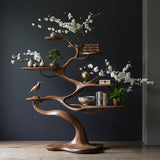 Hanamori Handcrafted Solid Wood Tree Bookshelf