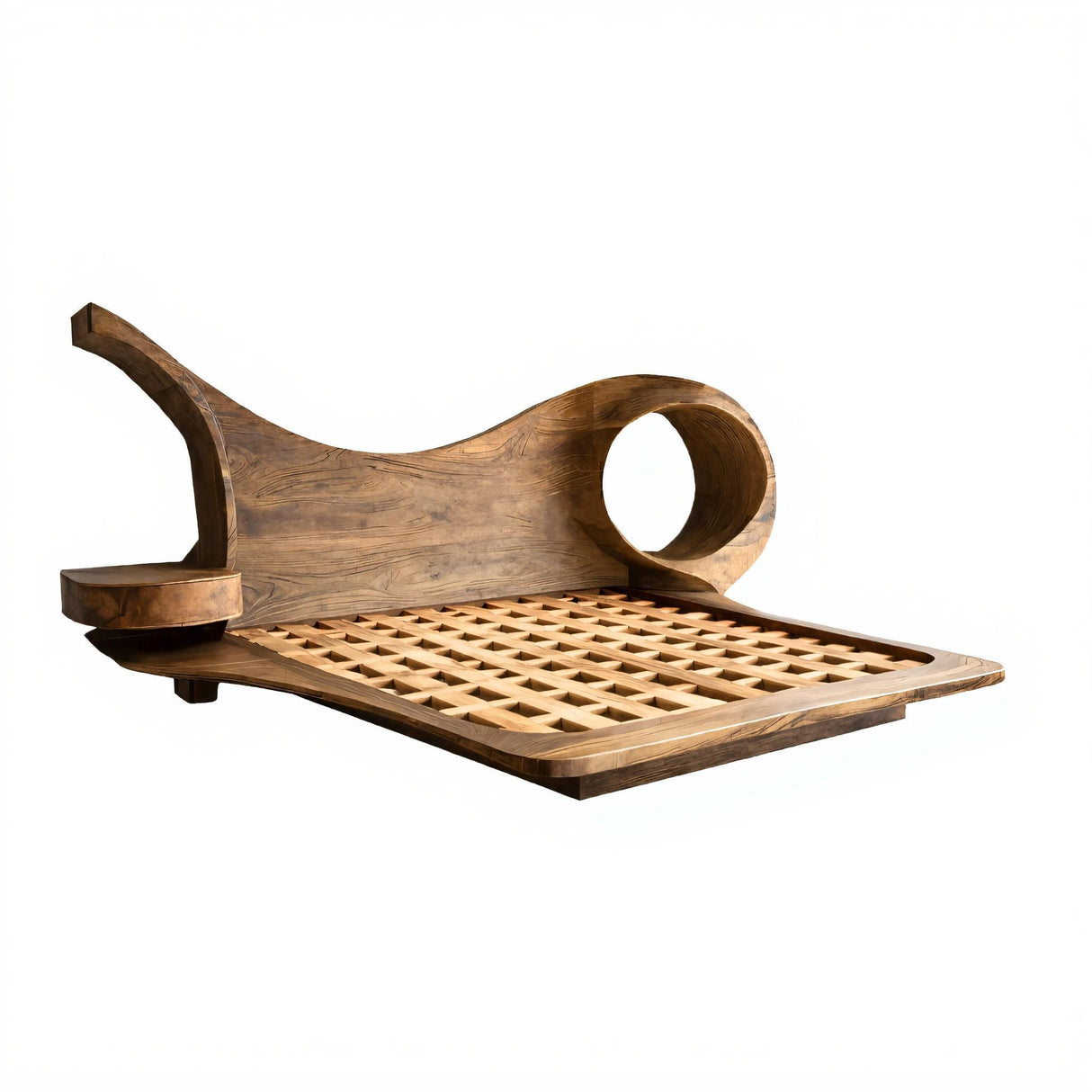 Harmona Organic Flow Solid Wood Headboard and Bed Frame