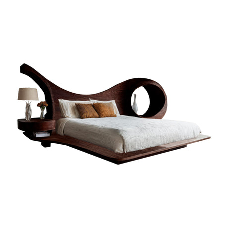 Harmona Organic Flow Solid Wood Headboard and Bed Frame