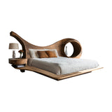 Harmona Organic Flow Solid Wood Headboard and Bed Frame