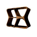 Harmona Sculpted Solid Wood Record Player Stand With Storage