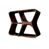 Harmona Sculpted Solid Wood Record Player Stand With Storage