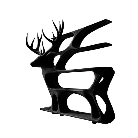 Hartwell Rise Handcrafted Solid Wood Deer Bookshelf