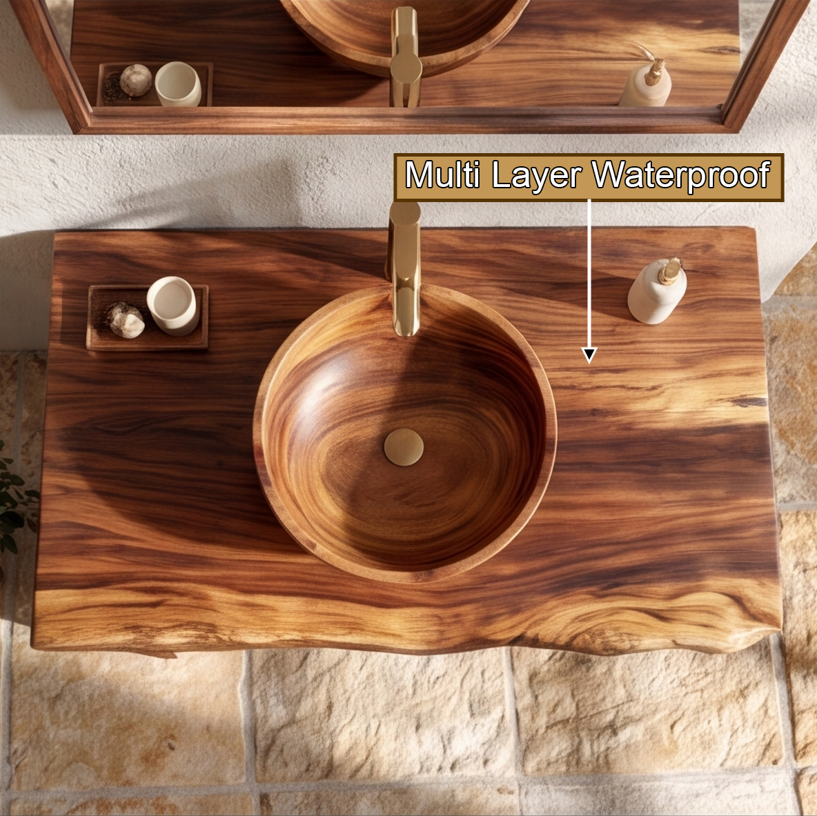 Hawthorne Solid Wood Freestanding Bathroom Vanity with Open Storage