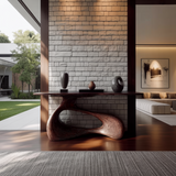 Heliora Loop Live Edge Solid Wood Console Table