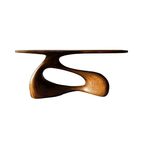 Heliora Loop Live Edge Solid Wood Console Table