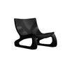 Heliora Loop Sculpted Solid Wood Lounge Chair Black - Timberustic Lounge Chair