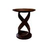 Heliora Twist Solid Wood Bar Table Dark Walnut - Timberustic Bar Table