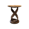 Heliora Twist Solid Wood Bar Table Natural Oak - Timberustic Bar Table