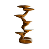 Helix Sculpted Solid Wood Tree-Inspired Cat Tree Shelf Brown - Timberustic Tree-Inspired Cat Tree Shelf