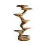 Helix Sculpted Solid Wood Tree-Inspired Cat Tree Shelf Natural Oak - Timberustic Tree-Inspired Cat Tree Shelf