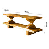 Helixcrest Solid Wood TV Console