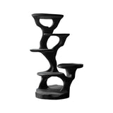 Holloway Sculpted Solid Wood Tree-Inspired Cat Tree Shelf Black - Timberustic Tree-Inspired Cat Tree Shelf