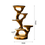 Holloway Sculpted Solid Wood Tree-Inspired Cat Tree Shelf - Timberustic Tree-Inspired Cat Tree Shelf