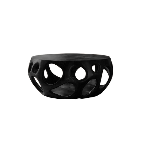 Hollowgrove Handcrafted Solid Wood Coffee Table Black - Timberustic Coffee Table