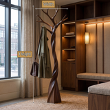 Ironbark Handcrafted Sculpted Solid Wood Tree Coat Rack - Timberustic Tree Coat Rack
