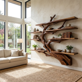 Ironbark Handcrafted Solid Wood Floating Tree Bookshelf