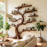 Ironbark Handcrafted Solid Wood Tree Bookshelf