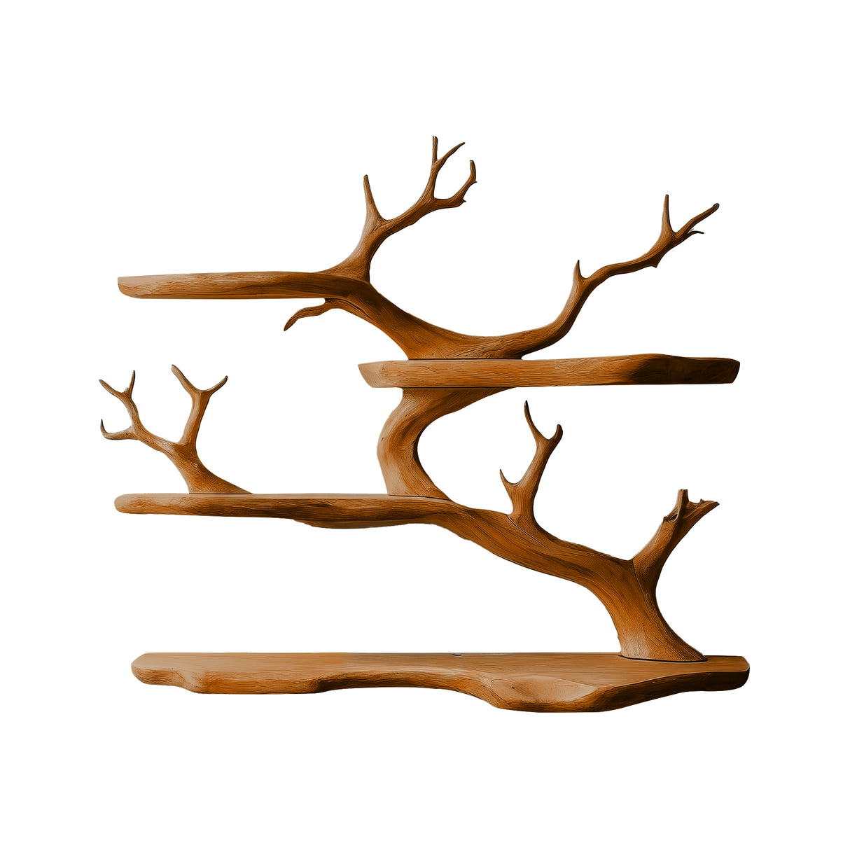 Ivorwyn Handcrafted Solid Wood Tree Bookshelf
