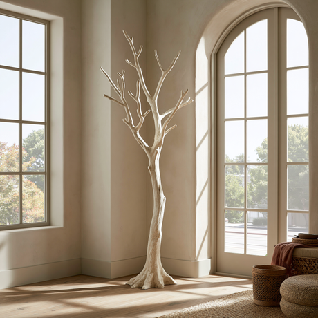 Ivorybark Sculpted Solid Wood Tree Coat Rack - Timberustic Tree Coat Rack