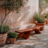 Kael Nature-Inspired Solid Wood Outdoor Bench