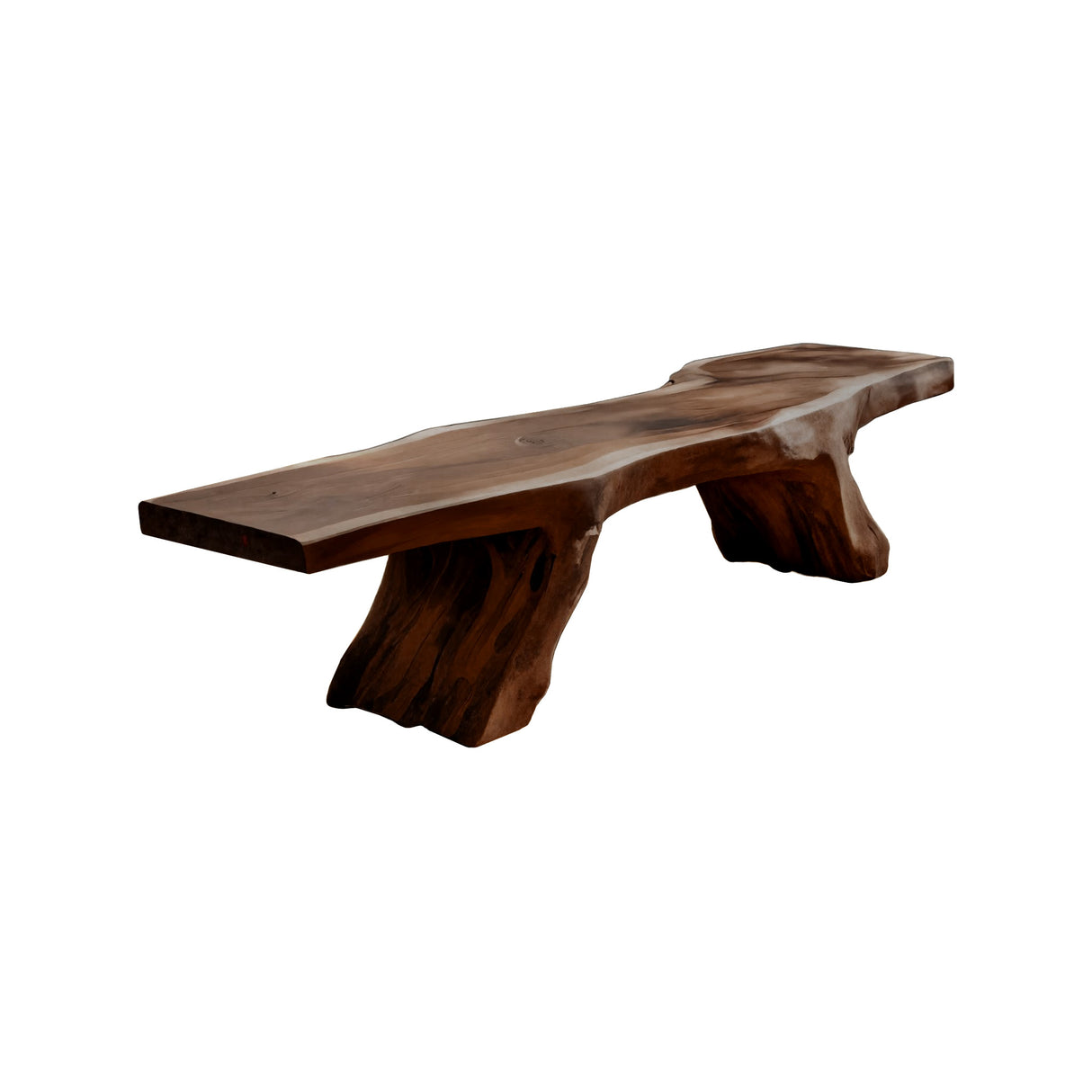 Kael Nature-Inspired Solid Wood Outdoor Bench