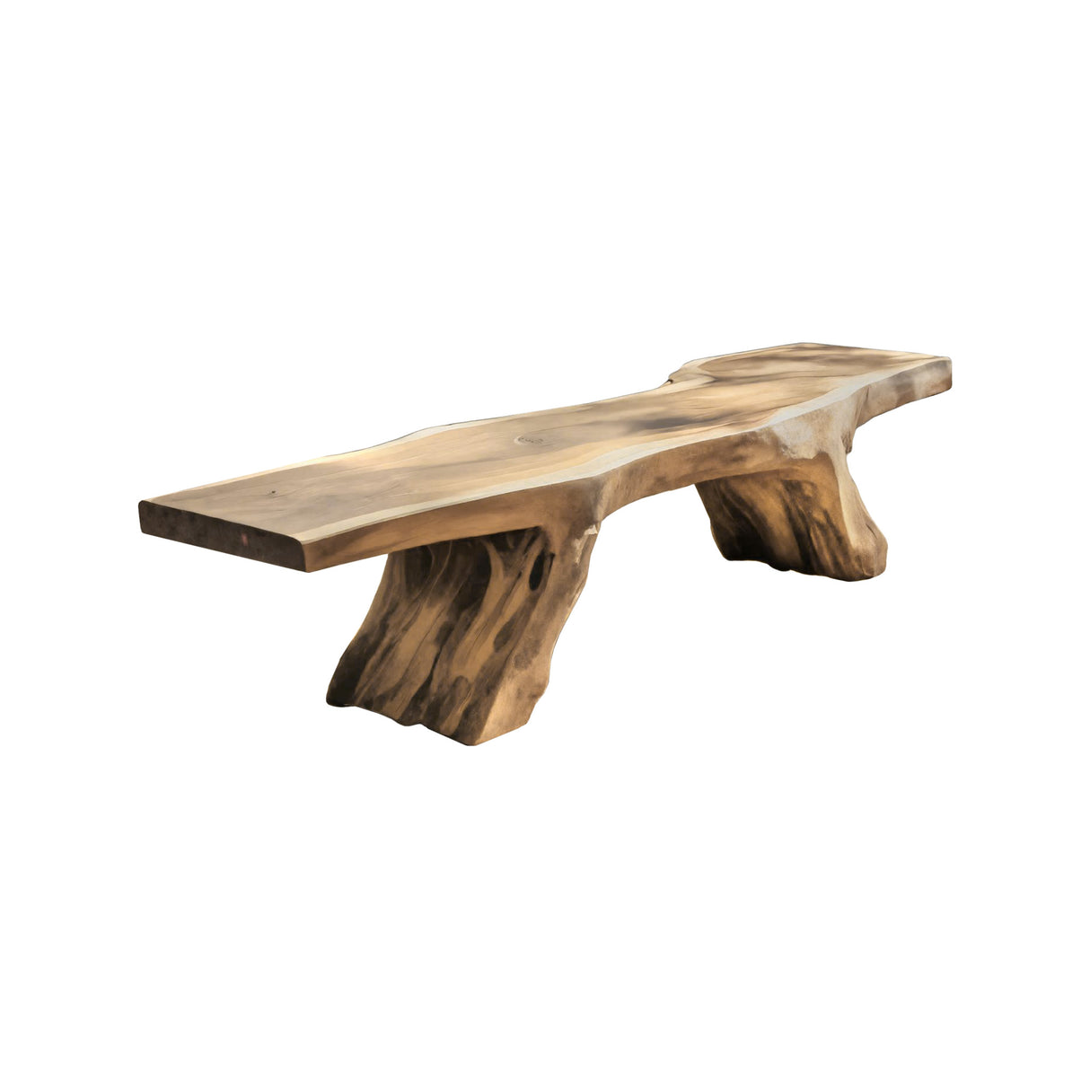 Kael Nature-Inspired Solid Wood Outdoor Bench