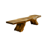 Kael Nature-Inspired Solid Wood Outdoor Bench