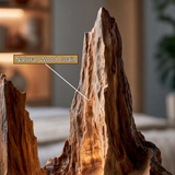 Kaeldrift Sculpted Solid Wood Mountain Table Lamp SPA183590
