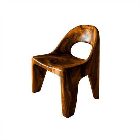 Kaelin Root Solid Wood Dining Chair Brown - Timberustic Dining Chair