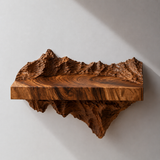 Kaelith Handcrafted Solid Wood Mountain Floating Shelf - Timberustic Floating Shelf