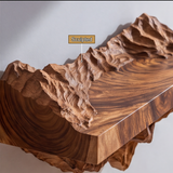 Kaelith Handcrafted Solid Wood Mountain Floating Shelf - Timberustic Floating Shelf