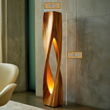 Kaelith Sculpted Integrated LED Wood Floor Lamp - Timberustic Floor Lamp