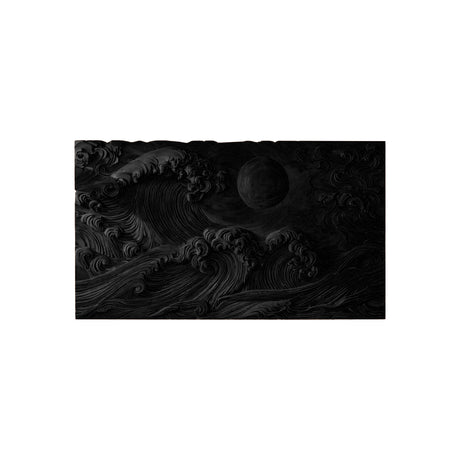 Kaelith Solid Wood Sculpted Wall Art Black - Timberustic Wall Art