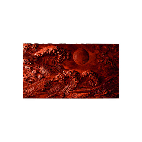 Kaelith Solid Wood Sculpted Wall Art Mahogany - Timberustic Wall Art