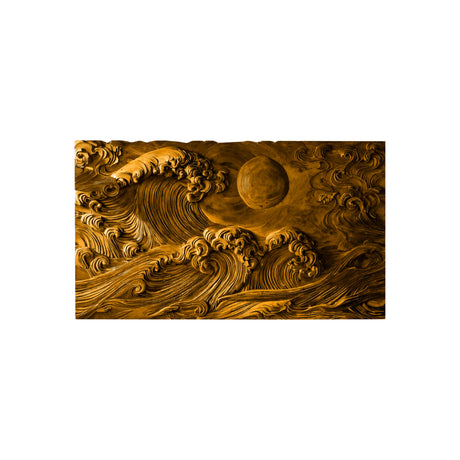 Kaelith Solid Wood Sculpted Wall Art Teak - Timberustic Wall Art