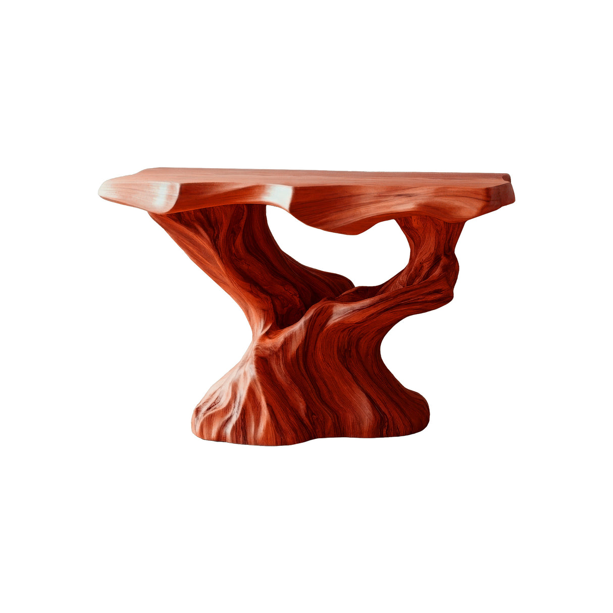 Kaelith Treeform Sculpted Solid Wood Freestanding Bathroom Vanity Mahogany - Timberustic Freestanding Bathroom Vanity