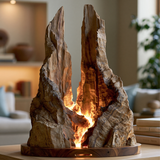 Kaelmont Sculpted Solid Wood Mountain Table Lamp SPA893618